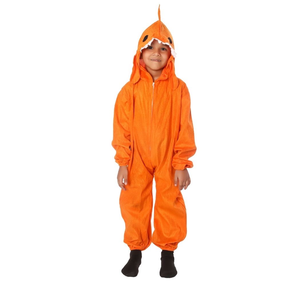 Shark Fancy Dress Costume in Orange Shark Fancy Dress Costume in Orange