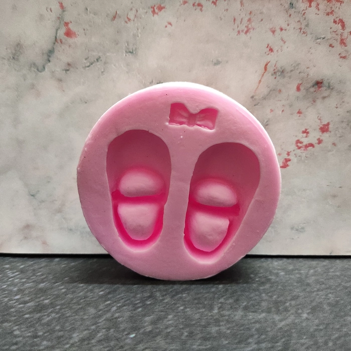 Shoe Pair Fondant Bow Shoe Pair Fondant Bow