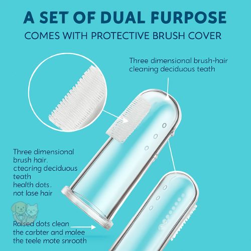 Silicone Finger Toothbrush for Pets โ Gentle Dental Care for Dogs & Cats Silicone Finger Toothbrush for Pets โ Gentle Dental Care for Dogs & Cats