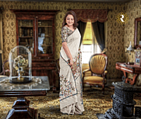 Kantha Stitch Ghicha Silk Tussar Kantha Stitch Ghicha Silk Tussar