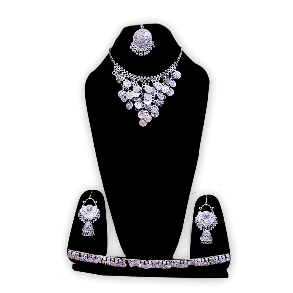 Silver Jewlery Set For Folk Dance