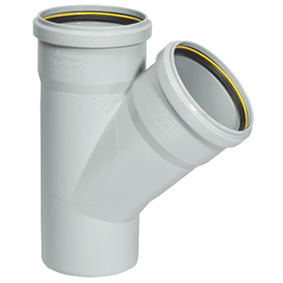 Single 'Y' Pasted, 63 mm, 2"(Inch), Supreme S.W.R Pipes & Fittings 