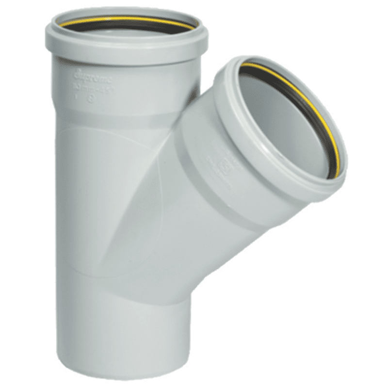 Single 'Y' Pasted, 160 mm, 6"(Inch), Supreme S.W.R Pipes & Fittings 