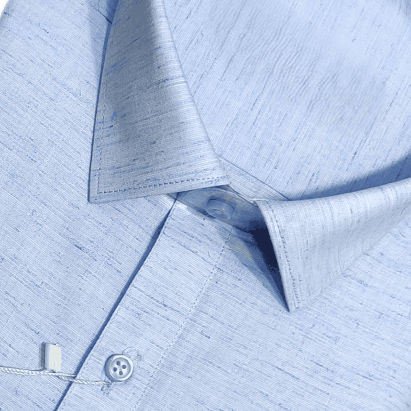 Sky Blue Self Design Shirt