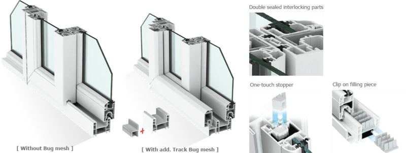 PVC Sliding window PVC Sliding window