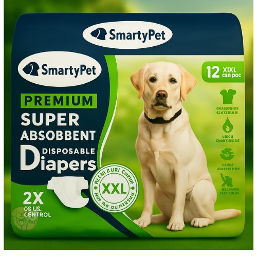 Smarty Pet Disposable Diapers for Dogs & Puppies โ Leak-Proof, Comfortable Fit for All Breeds Smarty Pet Disposable Diapers for Dogs & Puppies โ Leak-Proof, Comfortable Fit for All Breeds