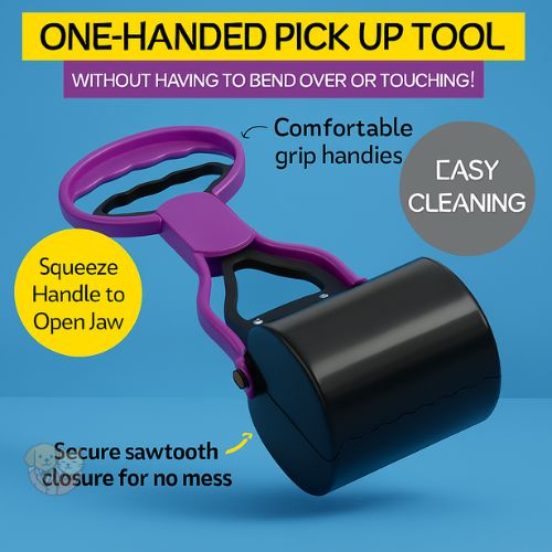 SmartyPet Small Pet Scooper – Lightweight Poop Picker for Dogs & Cats