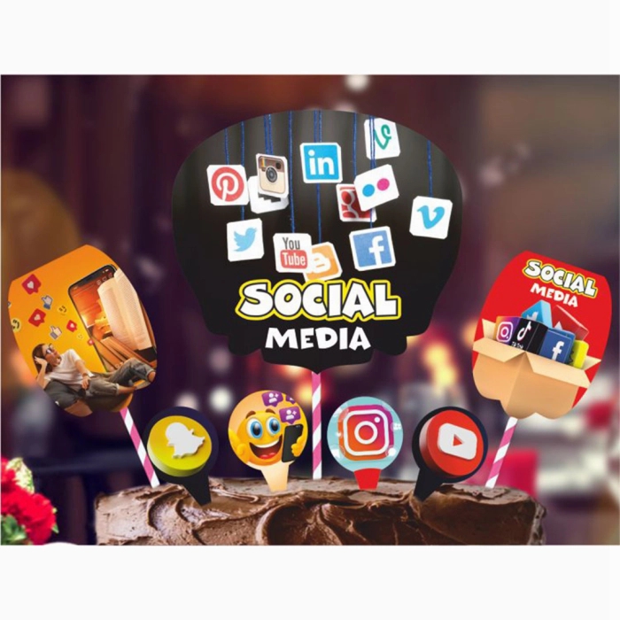 Social Media Decora Theme Topper Social Media Decora Theme Topper