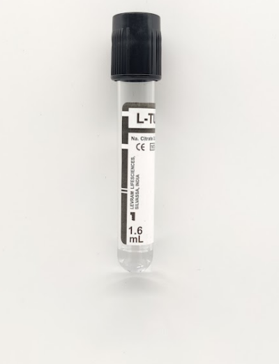 Levram Non Vacuum Blood Collection Tubes - Sodium Citrate 3.8% (Double Cap) Levram Non Vacuum Blood Collection Tubes - Sodium Citrate 3.8% (Double Cap)