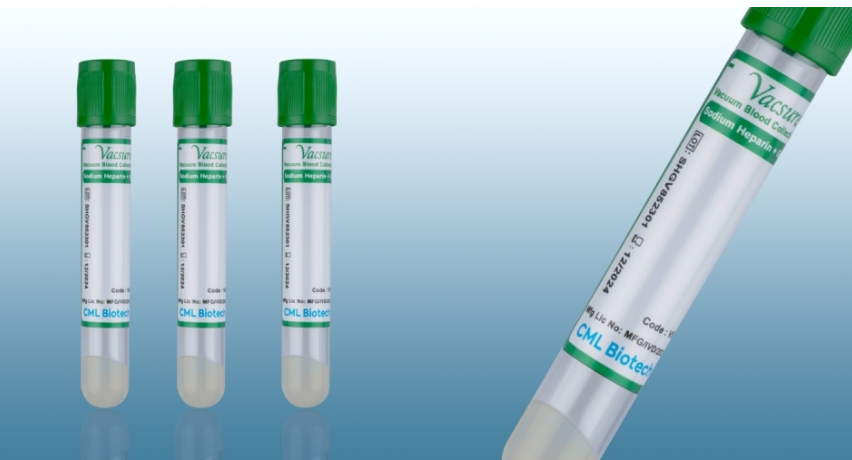 Vacsure Vacuum Blood Collection Tubes - Sodium Heparin + Gel