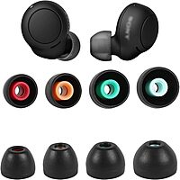 Sony Silicone Ear Tips (4 Pairs) – Compatible with WF-C500, LinkBuds S, WF-1000XM4, WF-1000XM5, WF-C700N, WF-SP800N, WF-XB700 – Soft Replacement Earbud Tips for Secure & Comfortable Fit Sony Silicone Ear Tips (4 Pairs) – Compatible with WF-C500, LinkBuds S, WF-1000XM4, WF-1000XM5, WF-C700N, WF-SP800N, WF-XB700 – Soft Replacement Earbud Tips for Secure & Comfortable Fit