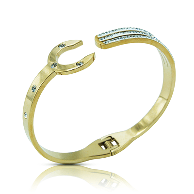 Stainless Steel Bracelet - Spanner Design Embellished Stainless Steel Bracelet - Spanner Design Embellished
