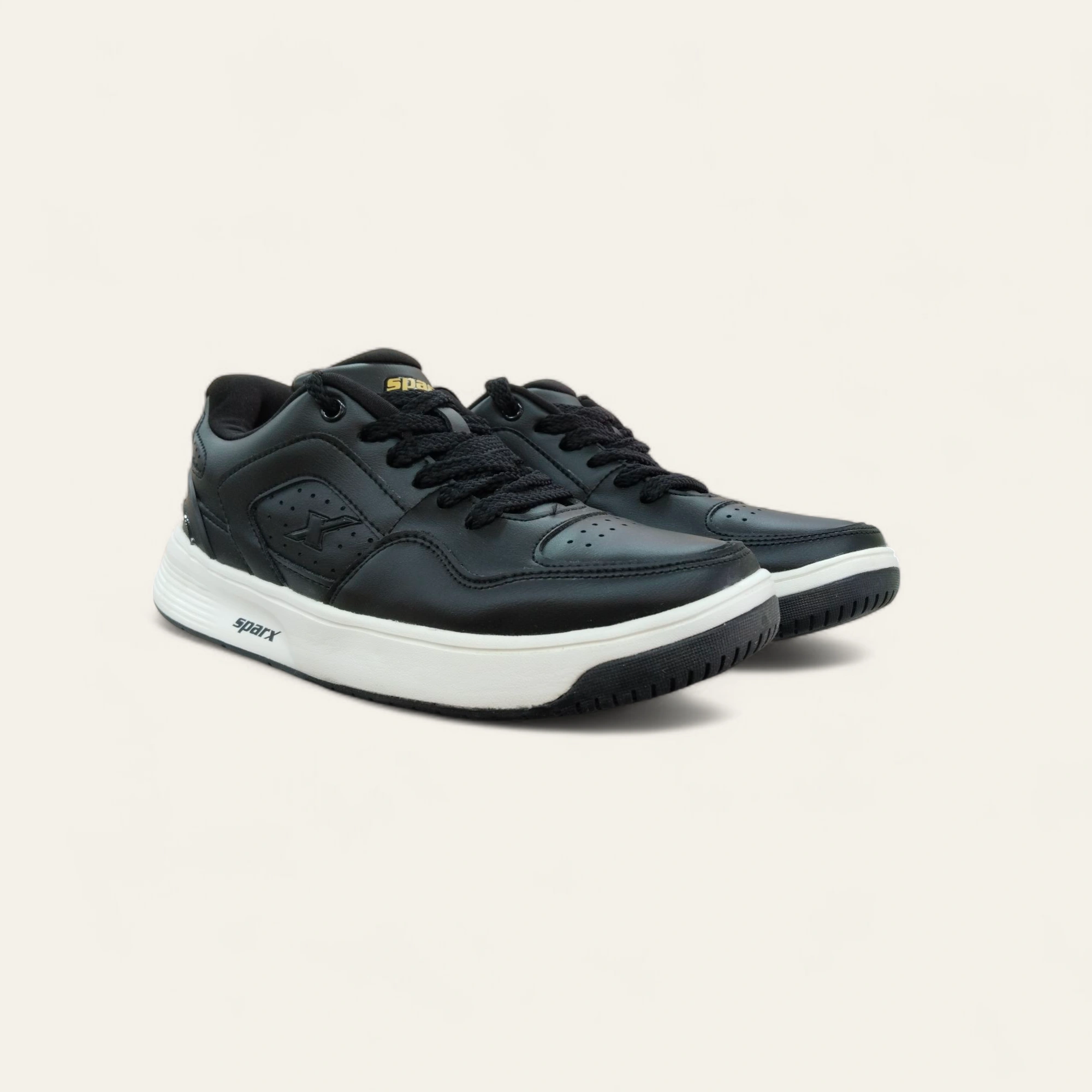 Sparx SM960 Black/Pearl White - Men's Casual Sneakers Sparx SM960 Black/Pearl White - Men's Casual Sneakers