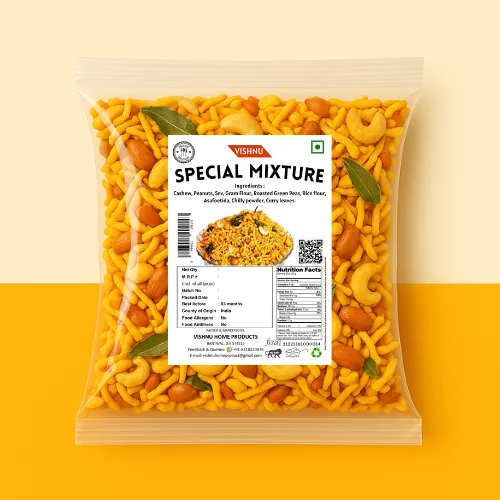 Vishnu Special Mixture with Cashew โ A Crunchy & Flavorful Delight! Vishnu Special Mixture with Cashew โ A Crunchy & Flavorful Delight!