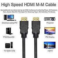 HDMI TO HDMI CABLE 1080p 5MTR Black HDMI TO HDMI CABLE 1080p 5MTR Black