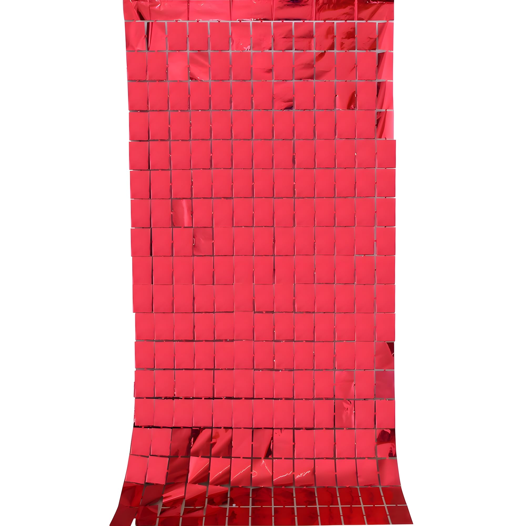 Square Foil Curtain Red | (3x6 Feet) Square Foil Curtain Red | (3x6 Feet)