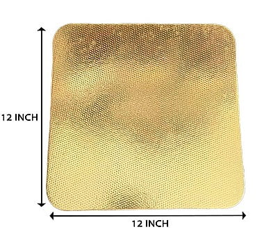 Qson  Cake Board 12 Square Gold