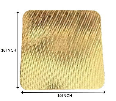 Qson  Cake Board 16 Square Gold