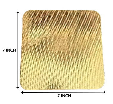 Qson Cake Board 7 Square Gold