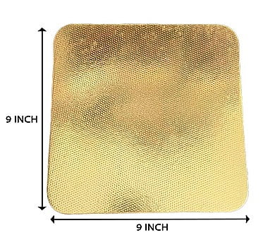 Qson Cake Board 9 Square Gold