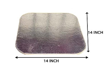 Qson Cake Board 14 Square Silver