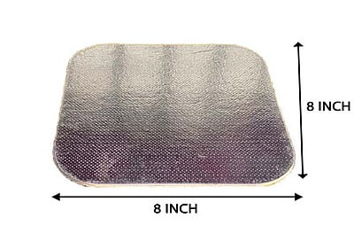 Qson Cake Board 8 Square Silver