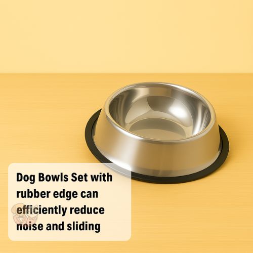 Stainless Steel Dog Bowl with Anti-Ant Design & Rubber Base โ Durable Pet Feeder Bowl Stainless Steel Dog Bowl with Anti-Ant Design & Rubber Base โ Durable Pet Feeder Bowl
