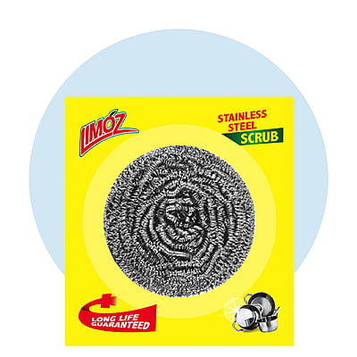 LIMOZ | Stainless Steel Scrub 11G (Pack of 12) LIMOZ | Stainless Steel Scrub 11G (Pack of 12)