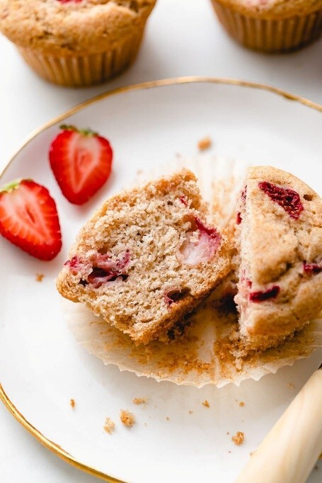 Strawberry muffins Strawberry muffins
