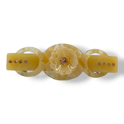 Stylish Belt Yellowish Brown French Barrette