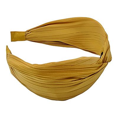 Stylish Dark Gold Plain Knotted Headband Stylish Dark Gold Plain Knotted Headband