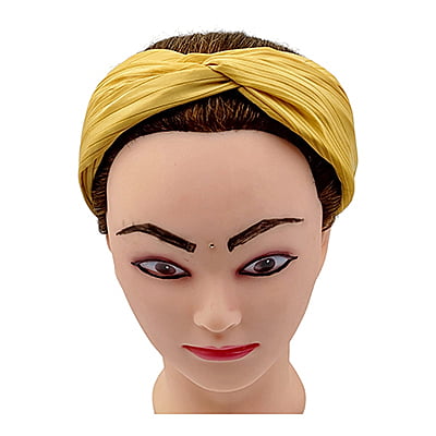 Stylish Dark Gold Plain Knotted Headband Stylish Dark Gold Plain Knotted Headband