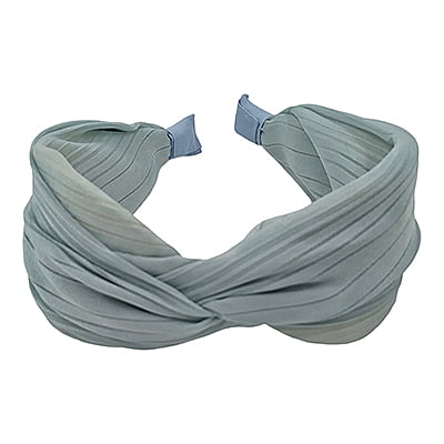 Stylish Grey Blue Plain Knotted Headband Stylish Grey Blue Plain Knotted Headband