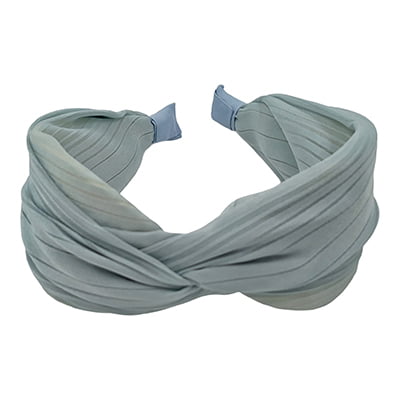 Stylish Grey Blue Plain Knotted Headband Stylish Grey Blue Plain Knotted Headband