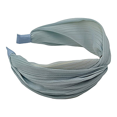 Stylish Grey Blue Plain Knotted Headband Stylish Grey Blue Plain Knotted Headband
