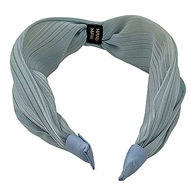 Stylish Grey Blue Plain Knotted Headband Stylish Grey Blue Plain Knotted Headband