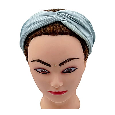 Stylish Grey Blue Plain Knotted Headband Stylish Grey Blue Plain Knotted Headband