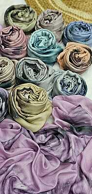 Viscose Summer Cool Cotton 3d Print Design and Crystal Stone