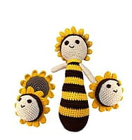 Crochet Sunflower Rattle