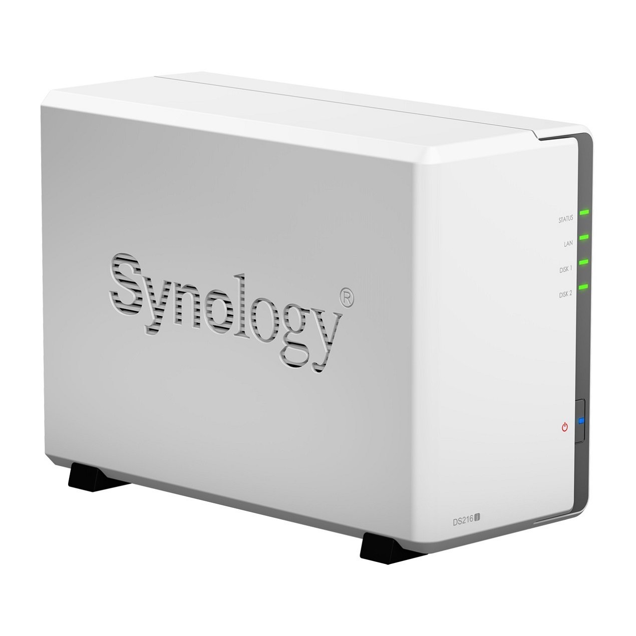 Synology DiskStation DS223J 2-Bay Network Attached Storage Enclosure Drive - White Synology DiskStation DS223J 2-Bay Network Attached Storage Enclosure Drive - White
