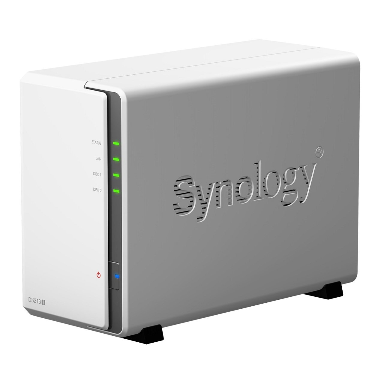 Synology DiskStation DS223J 2-Bay Network Attached Storage Enclosure Drive - White Synology DiskStation DS223J 2-Bay Network Attached Storage Enclosure Drive - White