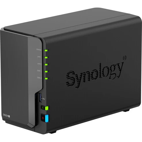 Synology DiskStation DS224+ 2-Bay Network Attached Storage Enclosure - Black Synology DiskStation DS224+ 2-Bay Network Attached Storage Enclosure - Black