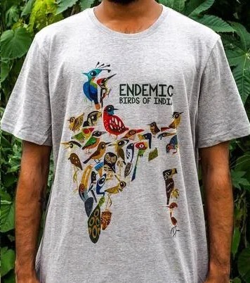 Endemic Birds of India T-Shirt Endemic Birds of India T-Shirt