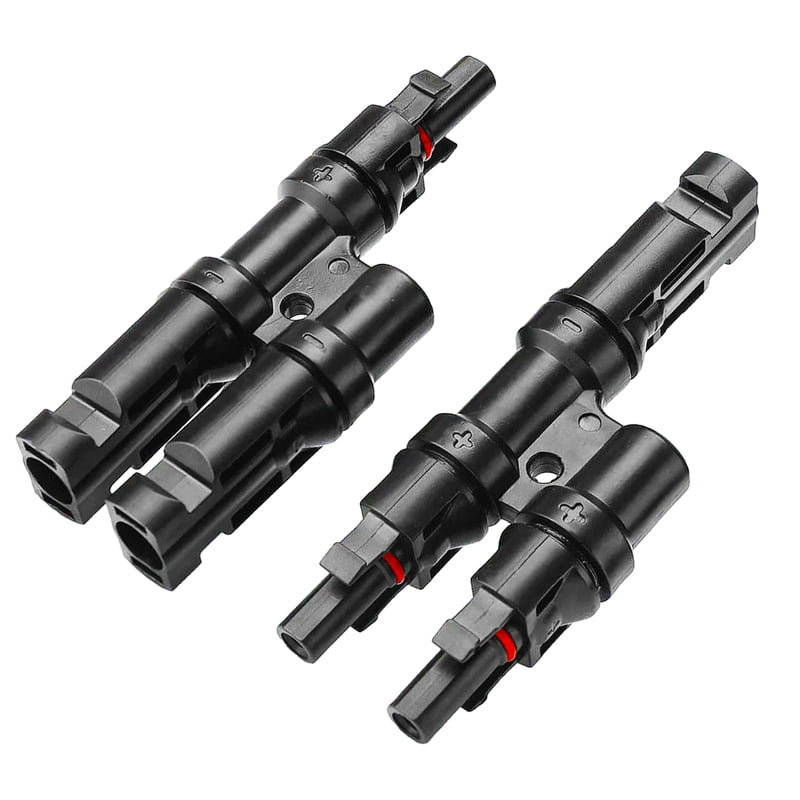 MC4 SOLAR PANEL CONNECTOR T BRANCH 2 IN 1 OUT