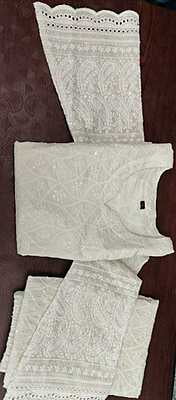 Pure Cotton Chikan Cutwork Set-2 Pure Cotton Chikan Cutwork Set-2