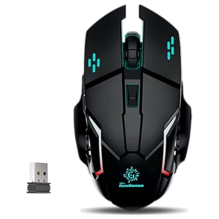 OpenBox RPM Euro Games Wireless Gaming Mouse | Rechargeable-500 mAh Battery | Upto 3200 DPI | 6 Buttons Wireless Optical Gaming Mouse OpenBox RPM Euro Games Wireless Gaming Mouse | Rechargeable-500 mAh Battery | Upto 3200 DPI | 6 Buttons Wireless Optical Gaming Mouse