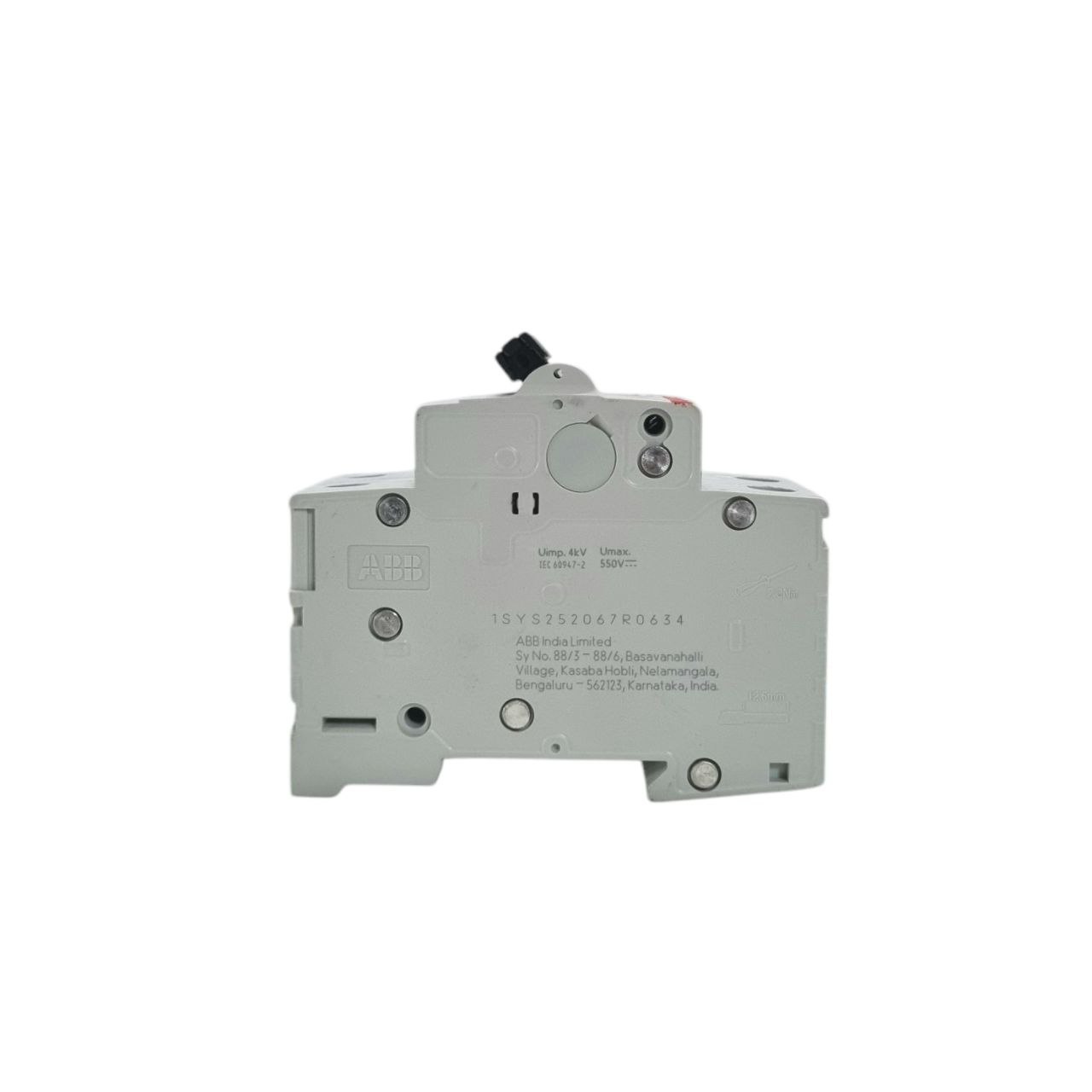 ABB 63A 2-Pole DC MCB – 500V Solar Application ABB 63A 2-Pole DC MCB – 500V Solar Application