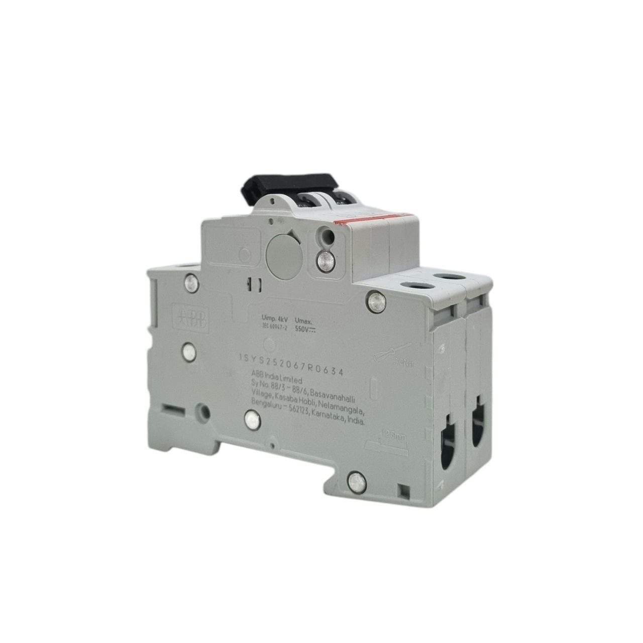 ABB 63A 2-Pole DC MCB – 500V Solar Application ABB 63A 2-Pole DC MCB – 500V Solar Application
