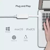 TP-Link UE300C USB Type-C to RJ45 Gigabit Ethernet Network Adapter/RJ45 LAN Wired Adapter for Ultrabook, Chromebook, Laptop, Desktop, Plug & Play, USB 3.0 (White) TP-Link UE300C USB Type-C to RJ45 Gigabit Ethernet Network Adapter/RJ45 LAN Wired Adapter for Ultrabook, Chromebook, Laptop, Desktop, Plug & Play, USB 3.0 (White)