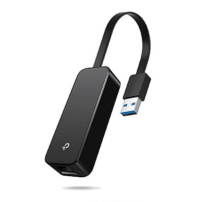 TP-Link USB to Ethernet Adapter (UE306), Foldable USB 3.0 to Gigabit Ethernet LAN Network Adapter, Supports Nintendo Switch, Windows 11/10/8.1/8/7 Mac OS and Linux OS, Plug and Play, Black